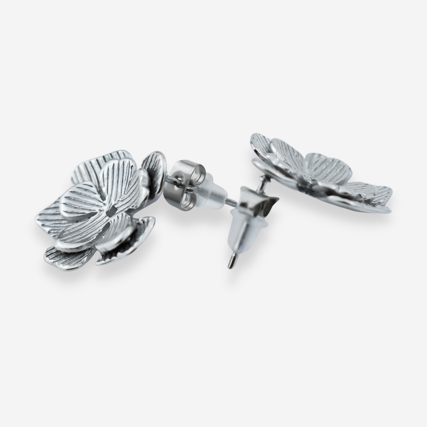 AMÉLIA – Brincos em Aço em forma de Flor