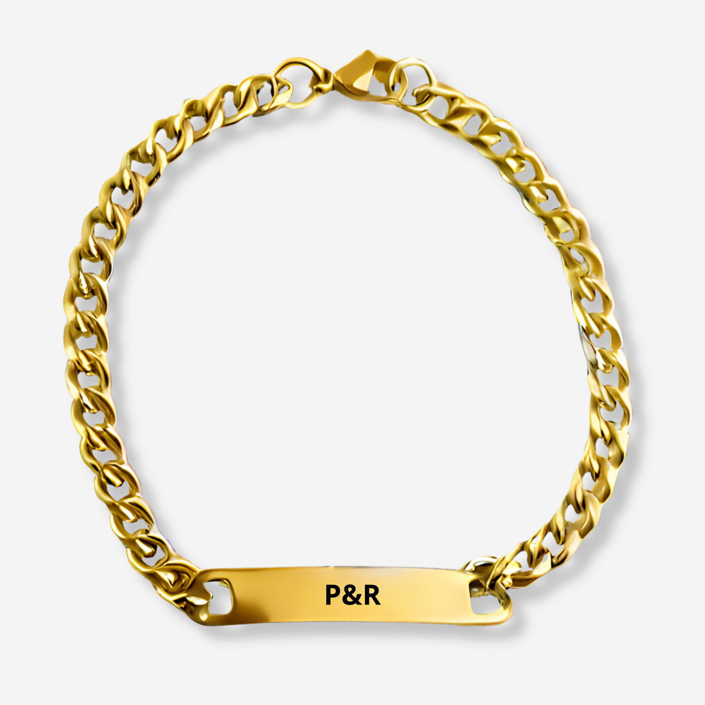 LOVE "Text Engraving" Stainless Steel Bracelet