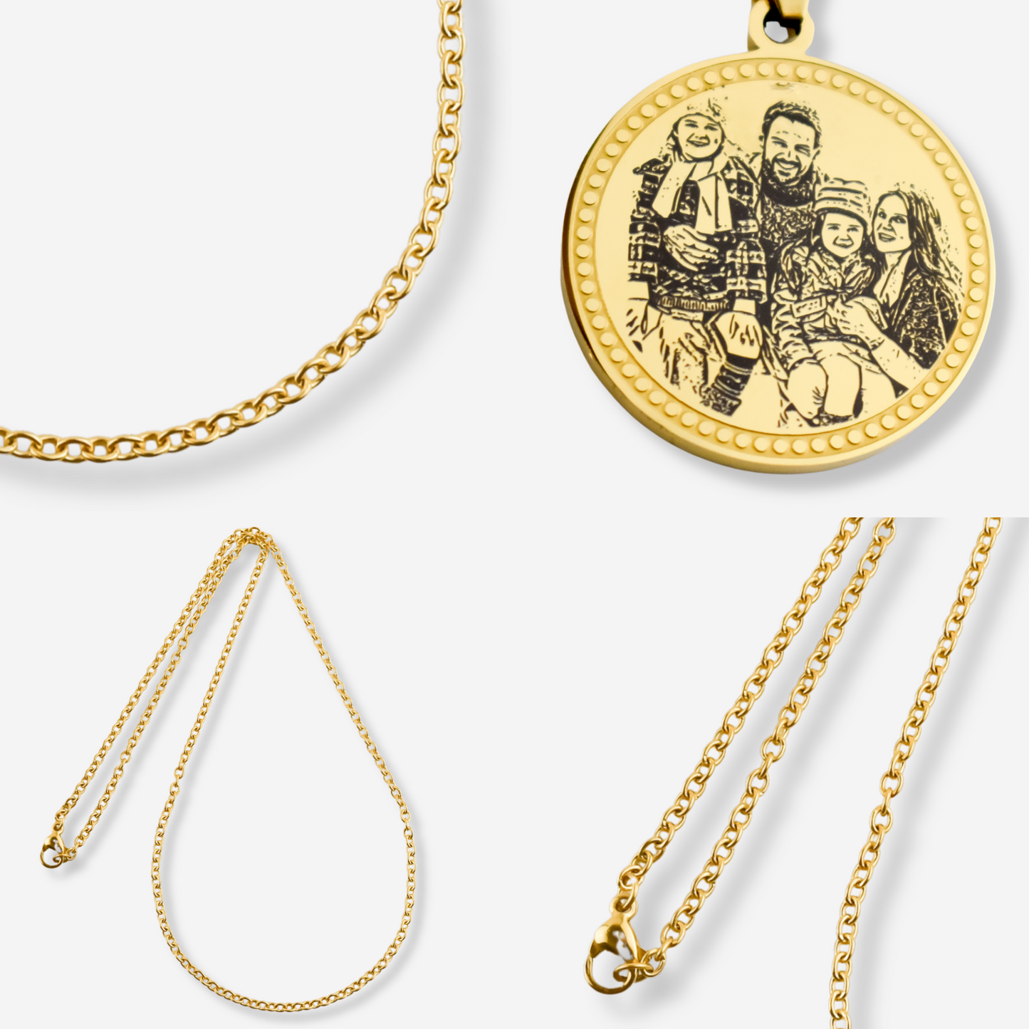 Personalized Stainless Steel Illustration Necklace