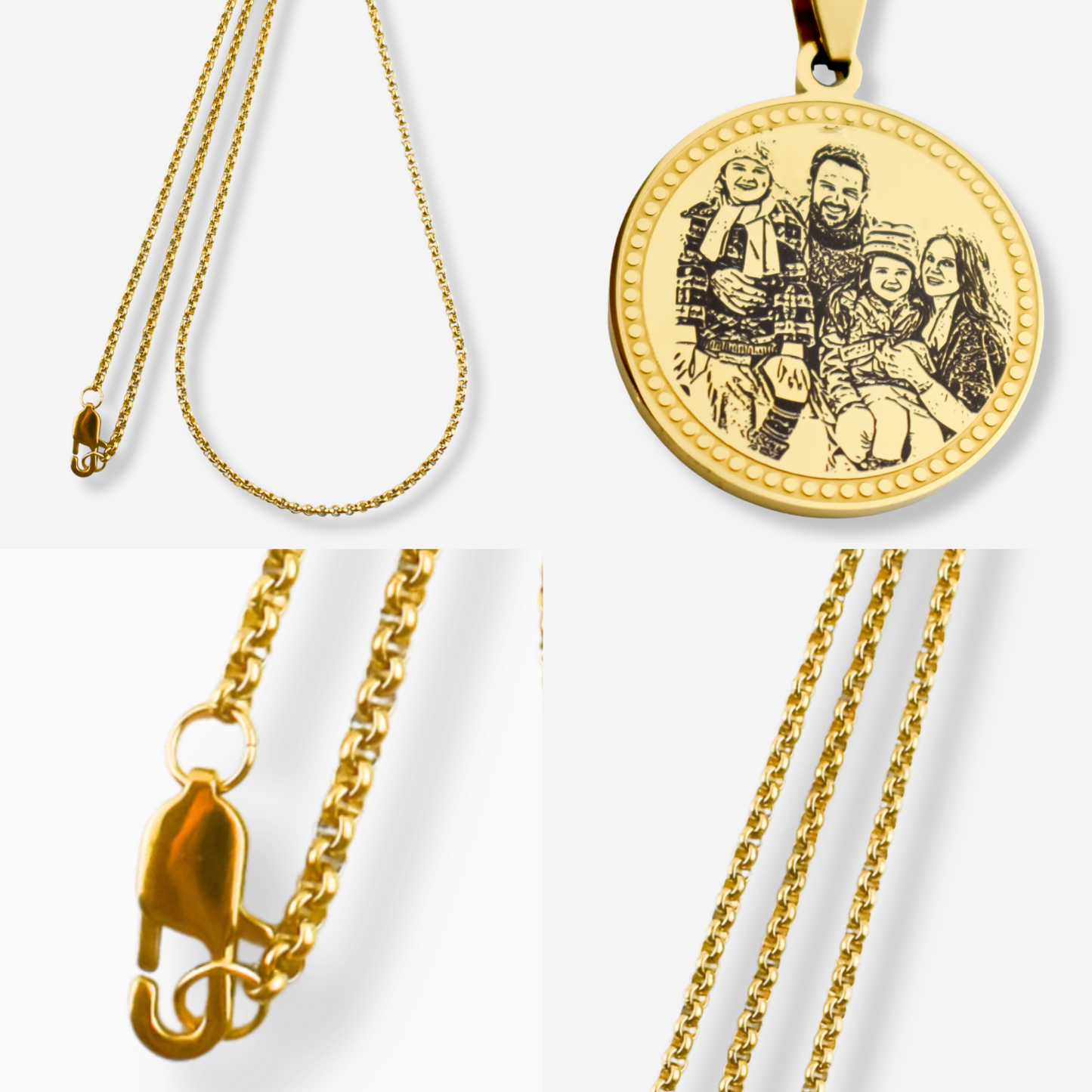 Personalized Stainless Steel Illustration Necklace