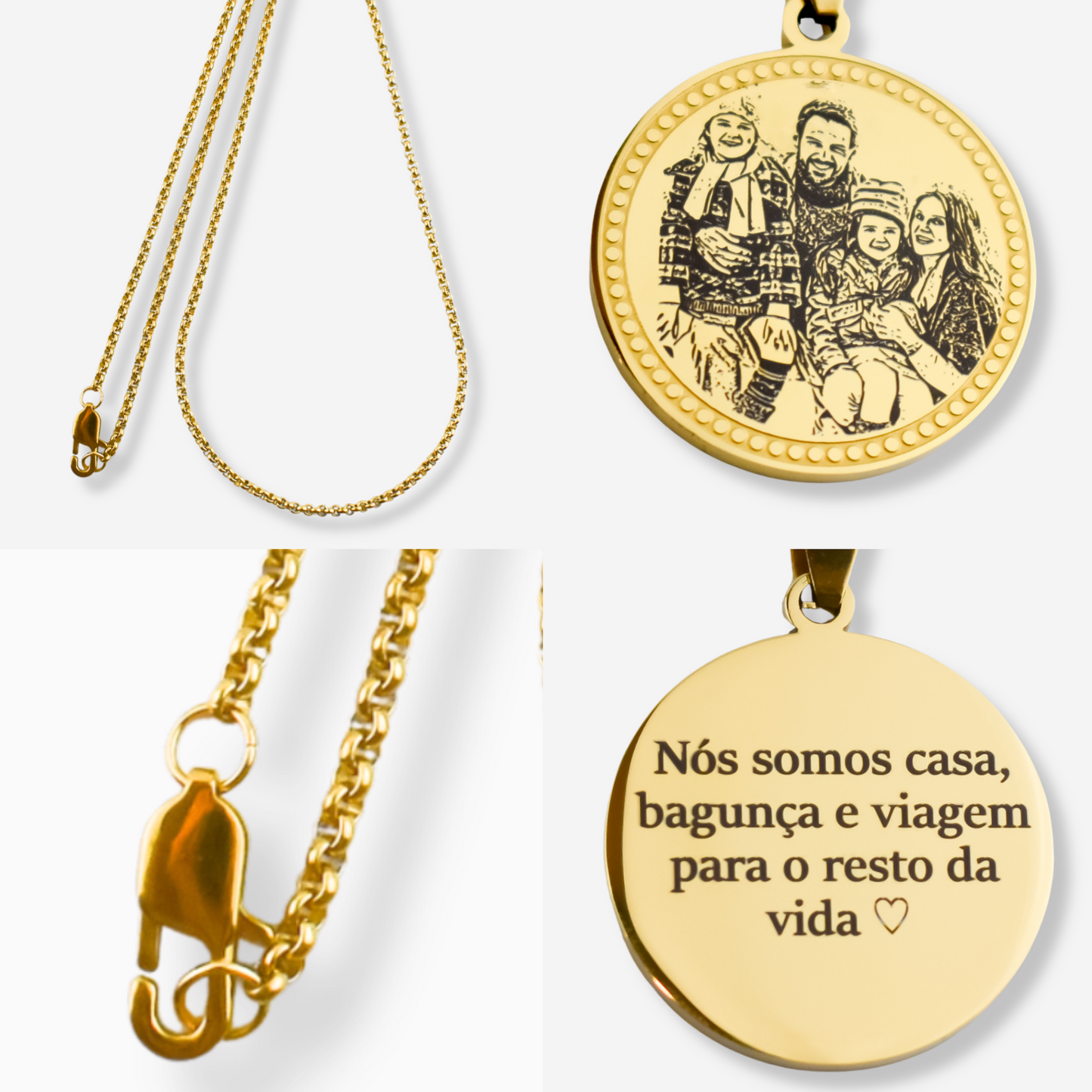 Personalized Stainless Steel Illustration Necklace