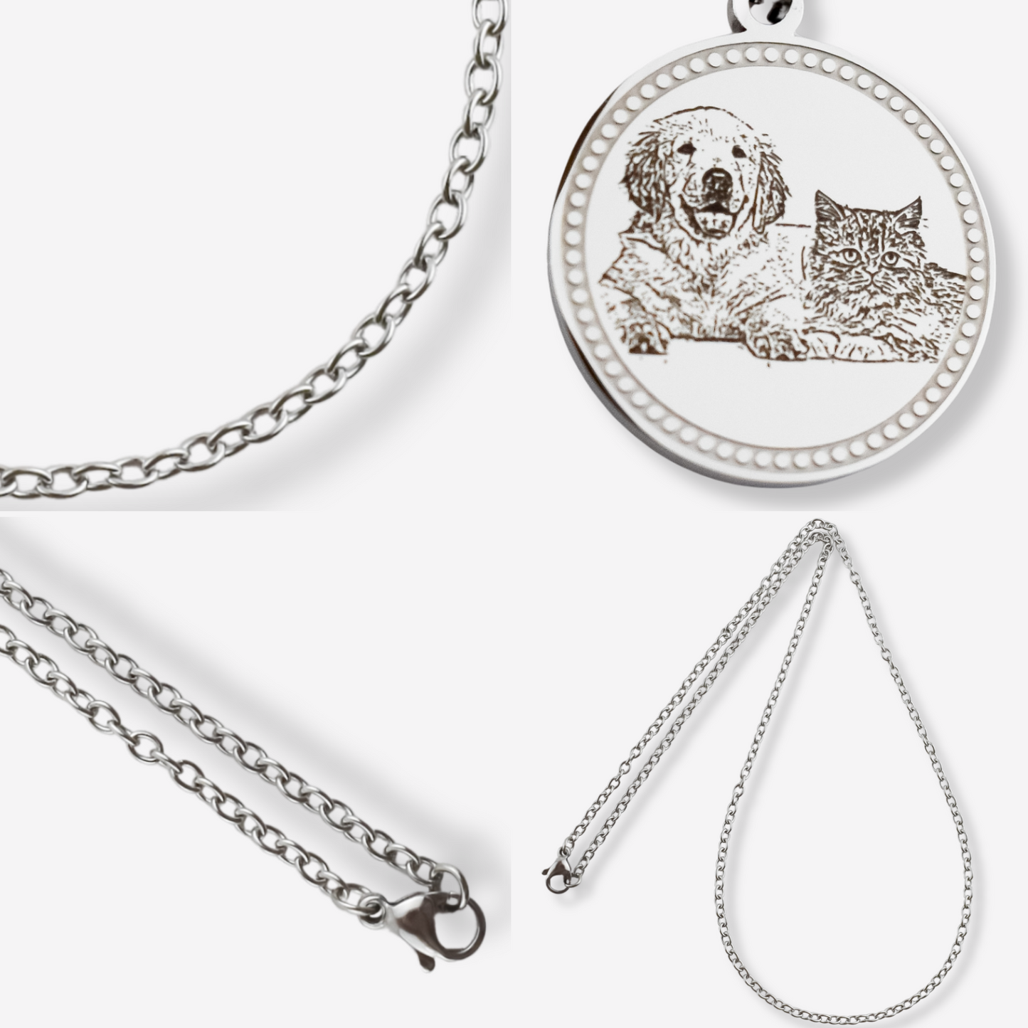 Personalized Stainless Steel Illustration Necklace