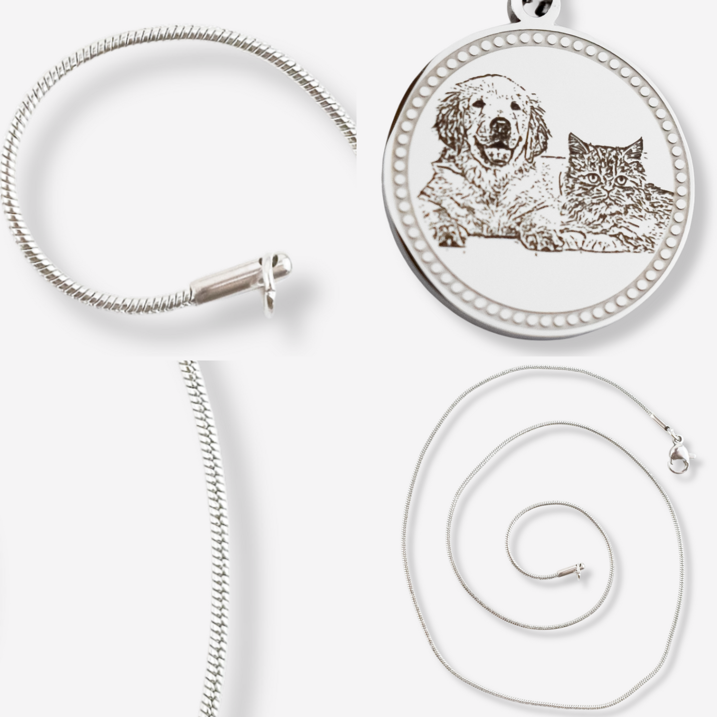 Personalized Stainless Steel Illustration Necklace