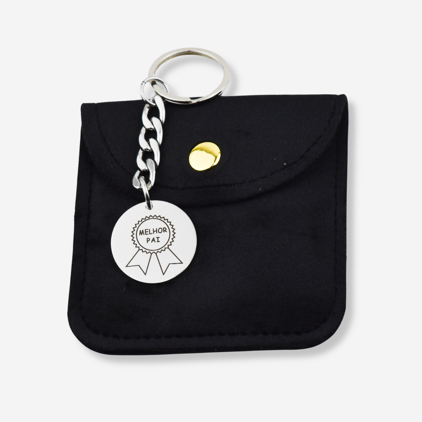 Stainless Steel Dad Key Ring