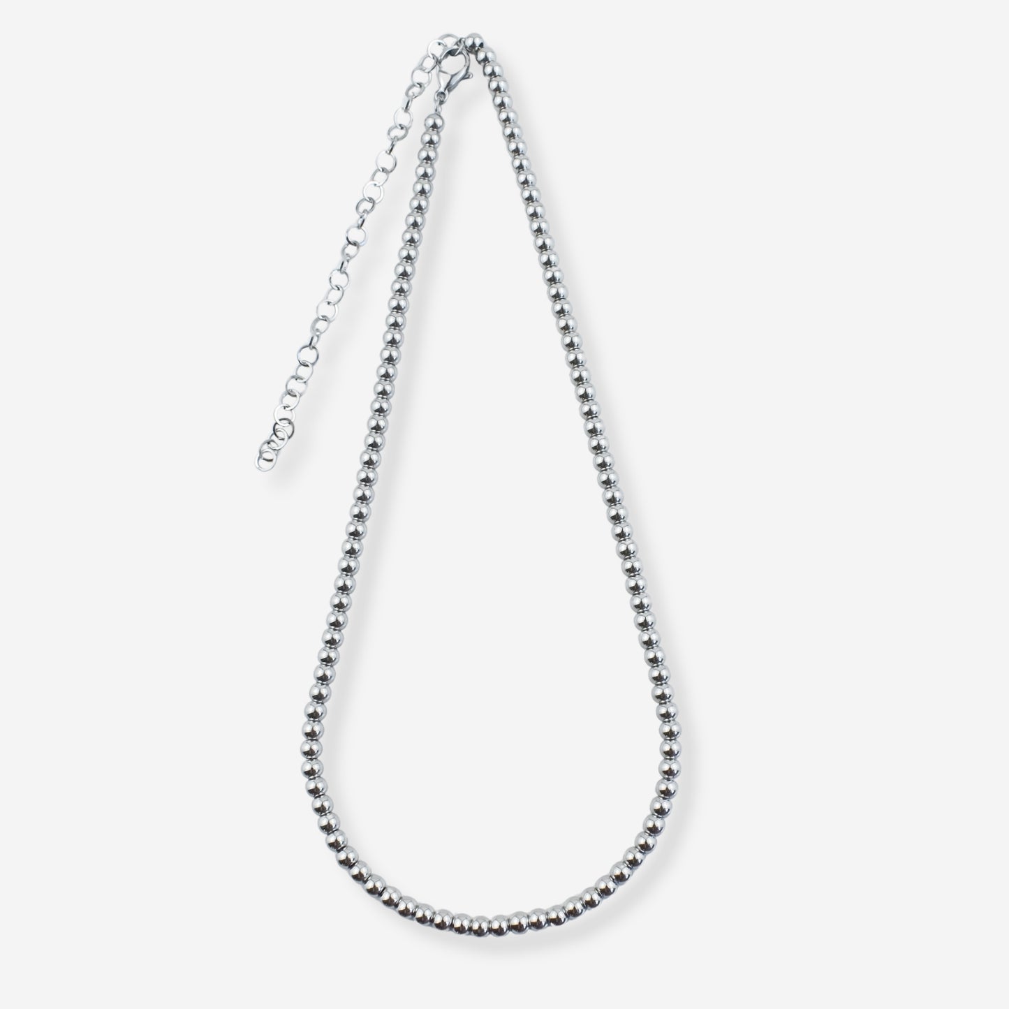 Conjunto Jade– Brincos, Colar e Pulseira em Aço com Esferas