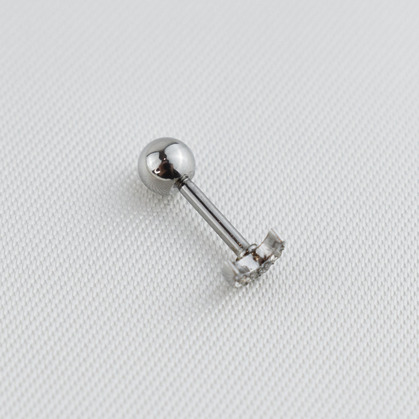 ESME - Piercing Individual 2 Pétalas em Aço e Zircónias