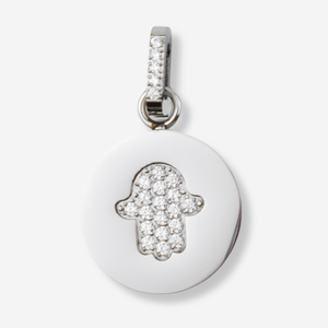Pendentif Main de Fatima en acier inoxydable *Pièce centrale