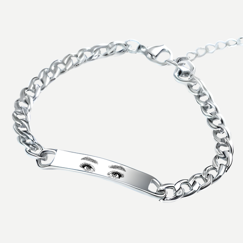 Bracelet LOVE "Vos Yeux" en Acier Inoxydable