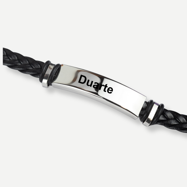 LOVE "Text Engraving" Stainless Steel Bracelet