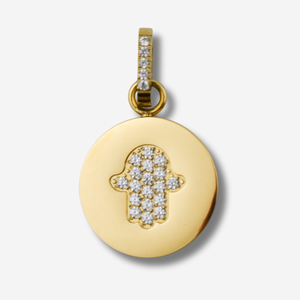 Pendentif Main de Fatima en acier inoxydable *Pièce centrale