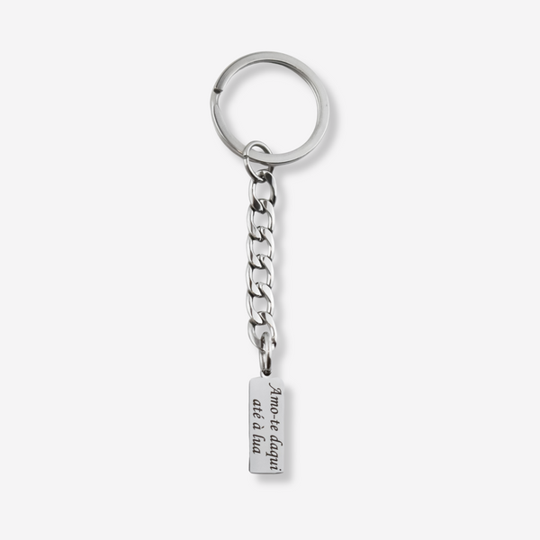 Porta-Chaves Personalizado "Os Teus Olhos" em Aço