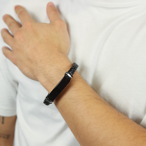 LOVE "Text Engraving" Stainless Steel Bracelet