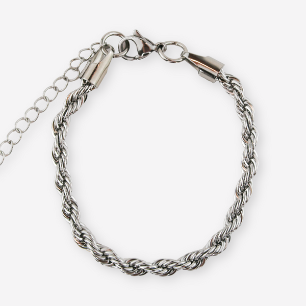 PRIA – Pulseira Entrelaçada em Aço 