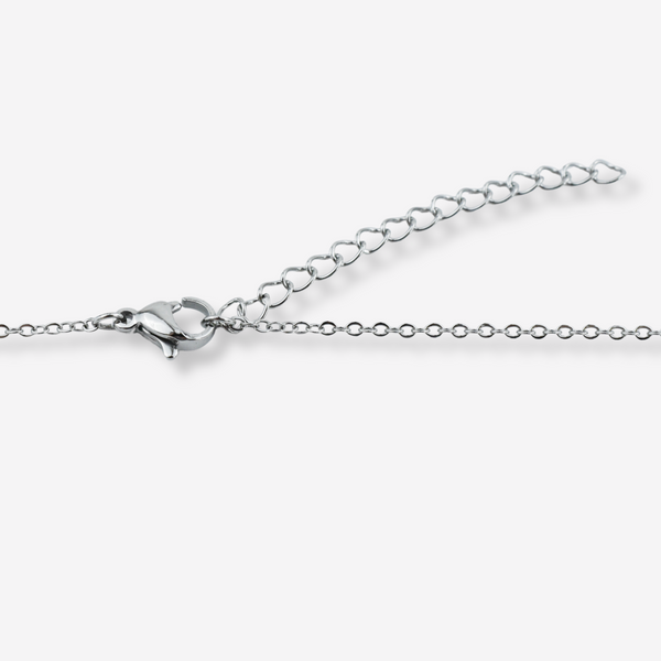 Colar Mãe com Coração em Aço e Mensagem Especial 