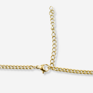 Collier Initiale en Acier Inoxydable avec Médaille Ronde Personnalisée