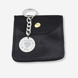 Porte-clés Pai en acier inoxydable