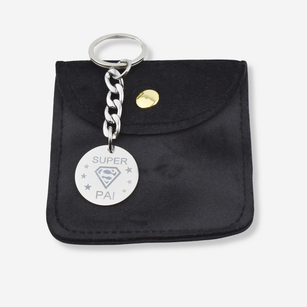 Porte-clés Pai en acier inoxydable