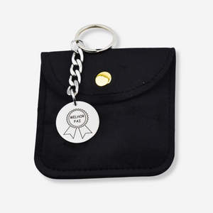 Porte-clés Pai en acier inoxydable