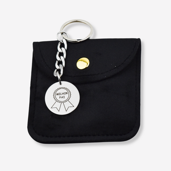 Porte-clés Pai en acier inoxydable