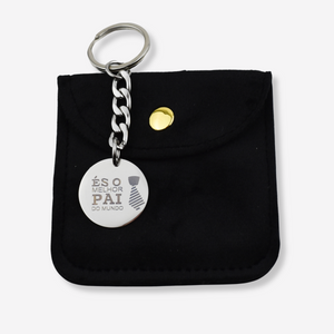 Porte-clés Pai en acier inoxydable