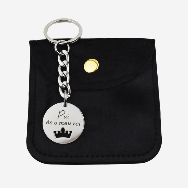 Porte-clés Pai en acier inoxydable