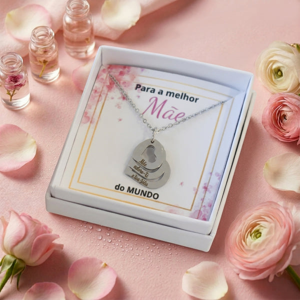 Colar Amor – Corações Personalizados em Aço Inoxidável