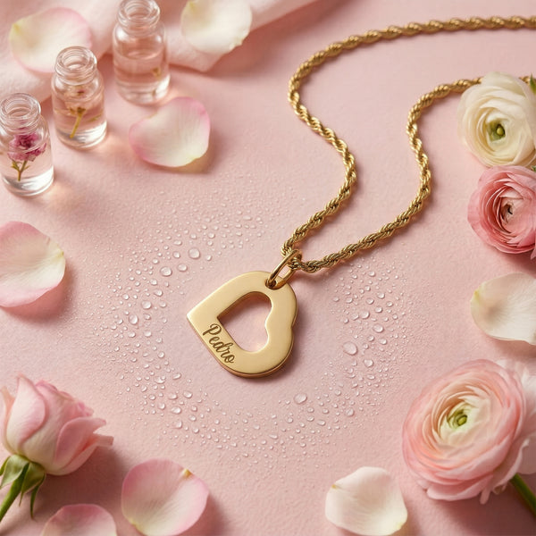 Conjunto Amor de Mãe – Colar Personalizado e Rosas Eternas