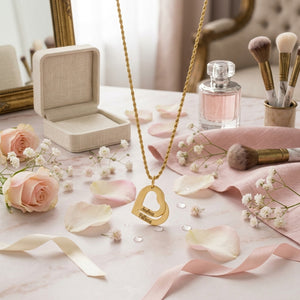 Conjunto Amor de Mãe – Colar Personalizado e Rosas Eternas