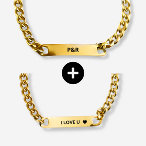 Bracelet Acier Inoxydable LOVE "Gravure Texte"