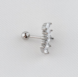 MIRA - Piercing Individual 5 Pétalas em Aço e Zircónias