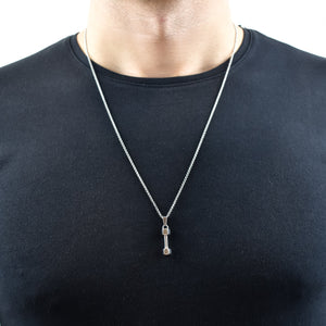 MAX – Colar em Aço Inoxidável com Haltere