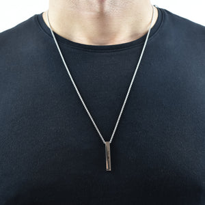 Collier vertical personnalisé unisexe