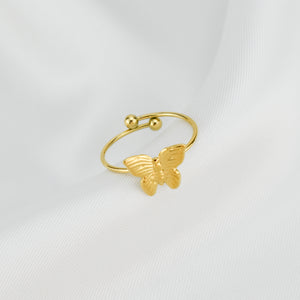 BUTTERFLY- Anel Borboleta em Aço