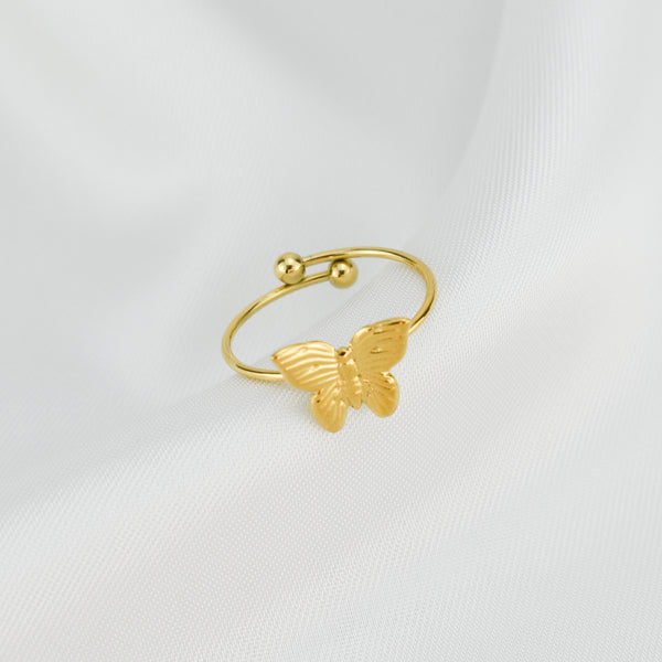 BUTTERFLY- Anel Borboleta em Aço