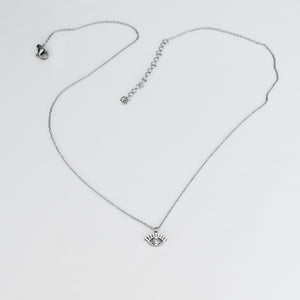 ZOE – Colar em Aço em forma de Olho com Brilhante