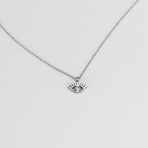 ZOE – Colar em Aço em forma de Olho com Brilhante