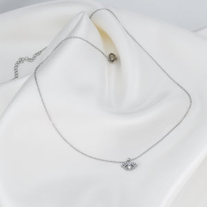 ZOE – Colar em Aço em forma de Olho com Brilhante