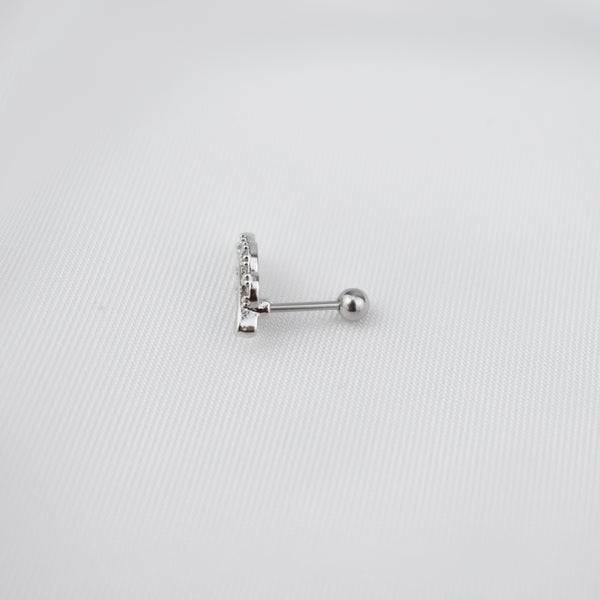  Piercing Individual Folha em Aço e Zircónias