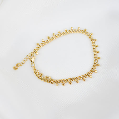 BLOSSOM – Pulseira em Aço com Esferas 