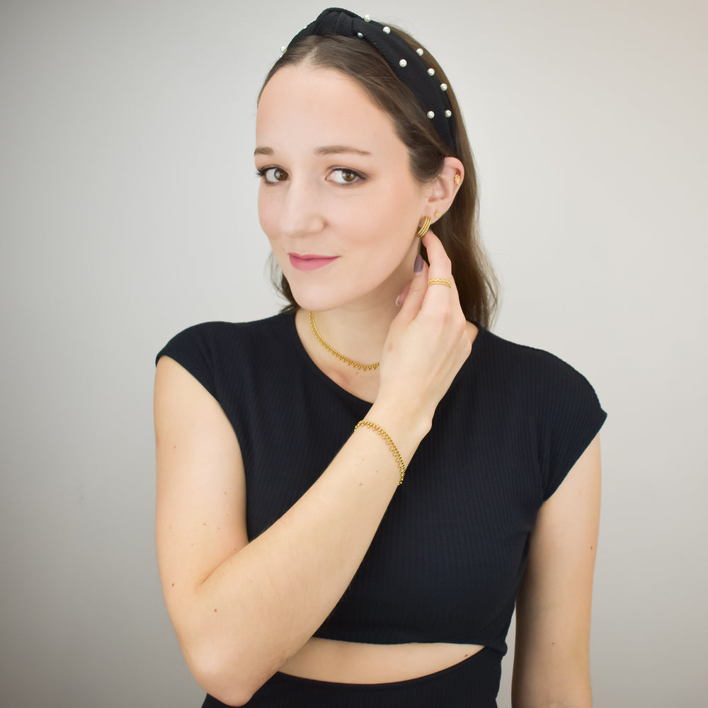 BLOSSOM – Pulseira em Aço com Esferas 