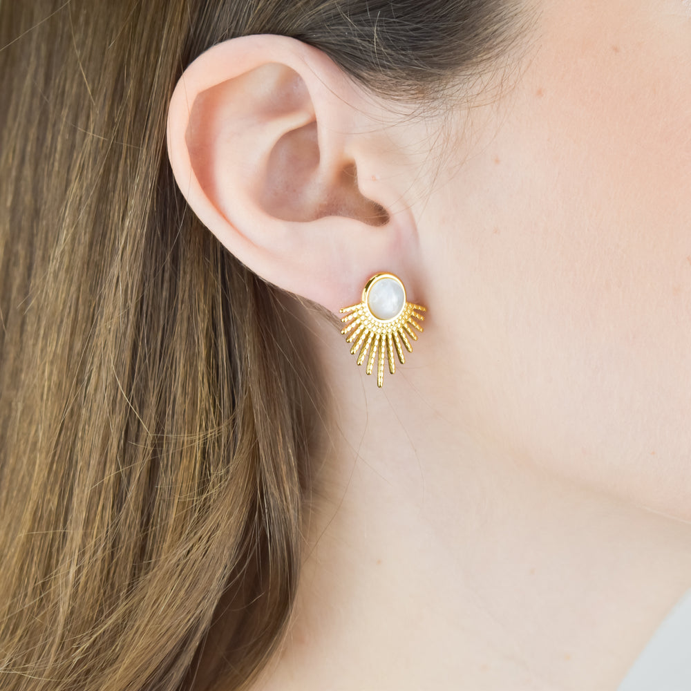 SUNFLOWER – Brincos em Aço