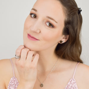 ALYSSA - Anel Triplo em Aço com Estrela e Pérolas