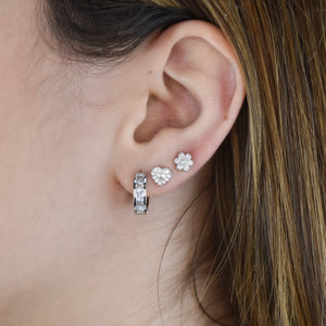 Piercing Individual Coração em Aço e Zircónias